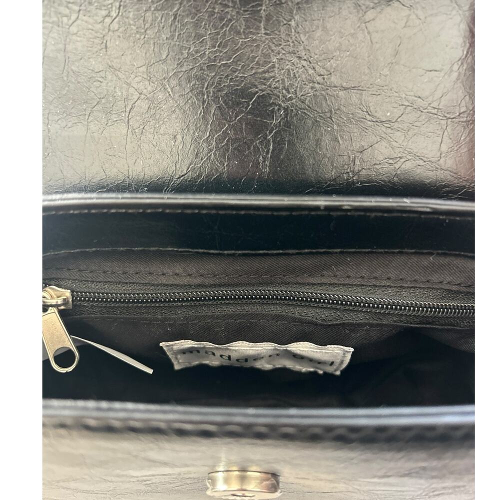 Madden Girl Black Mini Top Handle Purse Crossbody NWOT - Picture 5 of 6